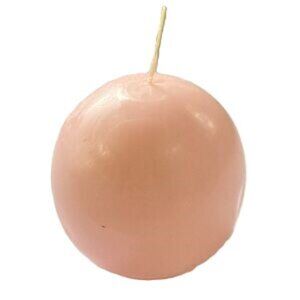 Round Ball Candle Dusty Rose Pink SORBET Scented 6 oz